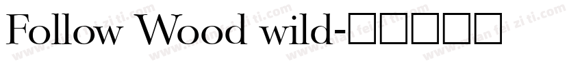 Follow Wood wild字体转换
